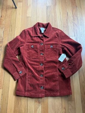 NEW St. John’s bay red corduroy jacket